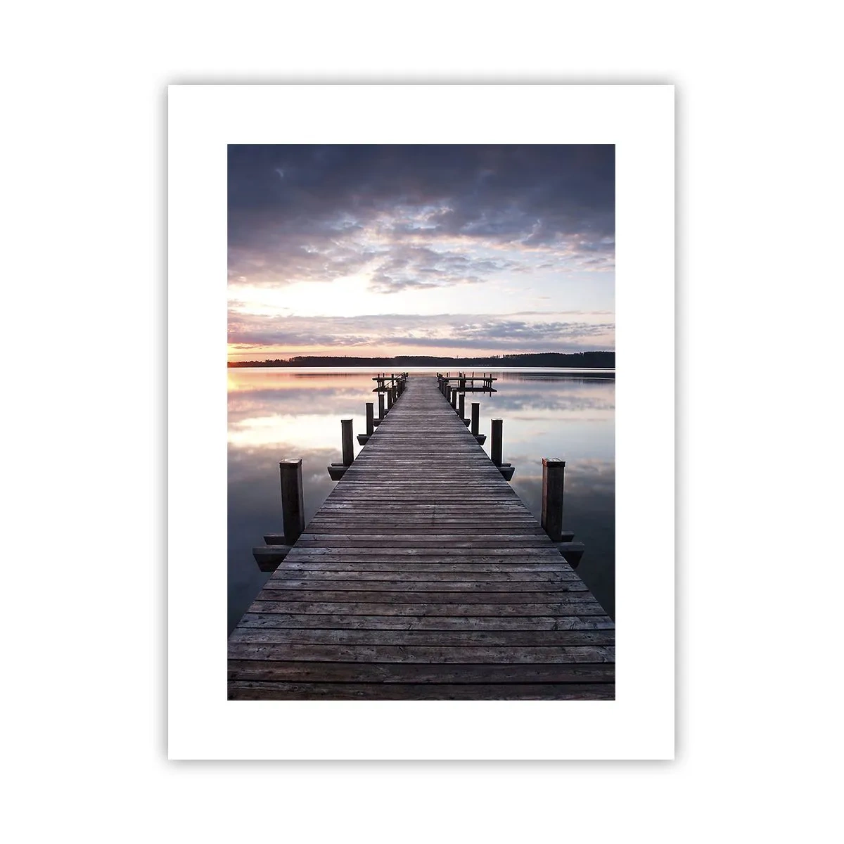 Plakat - Den tavse grænse mellem dag og nat - 30x40 cm