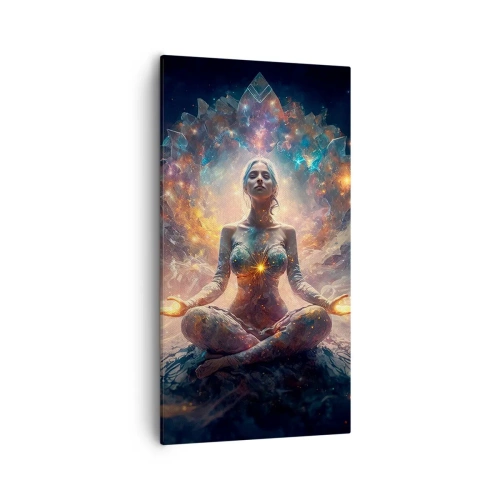 Lærredstryk - Billede på lærred - Flow af god energi - 55x100 cm