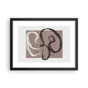 Plakat i sort ramme - Komposition - en søgen efter fuldstændighed - 40x30 cm