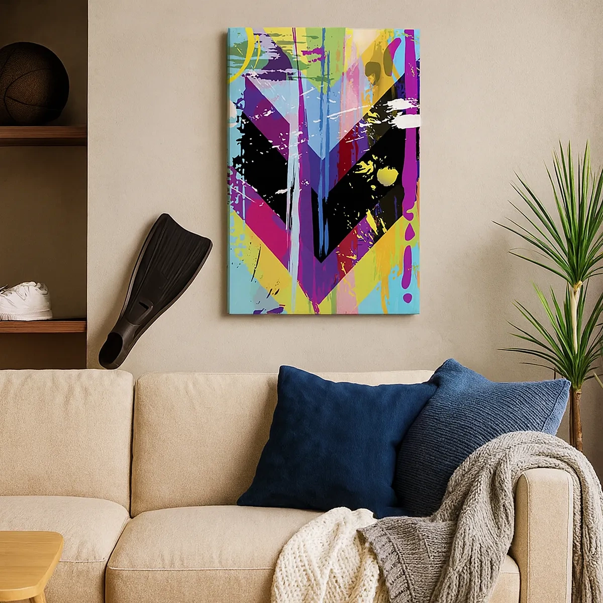 Lærredstryk - Billede på lærred - Fra top til bund - 50x70 cm