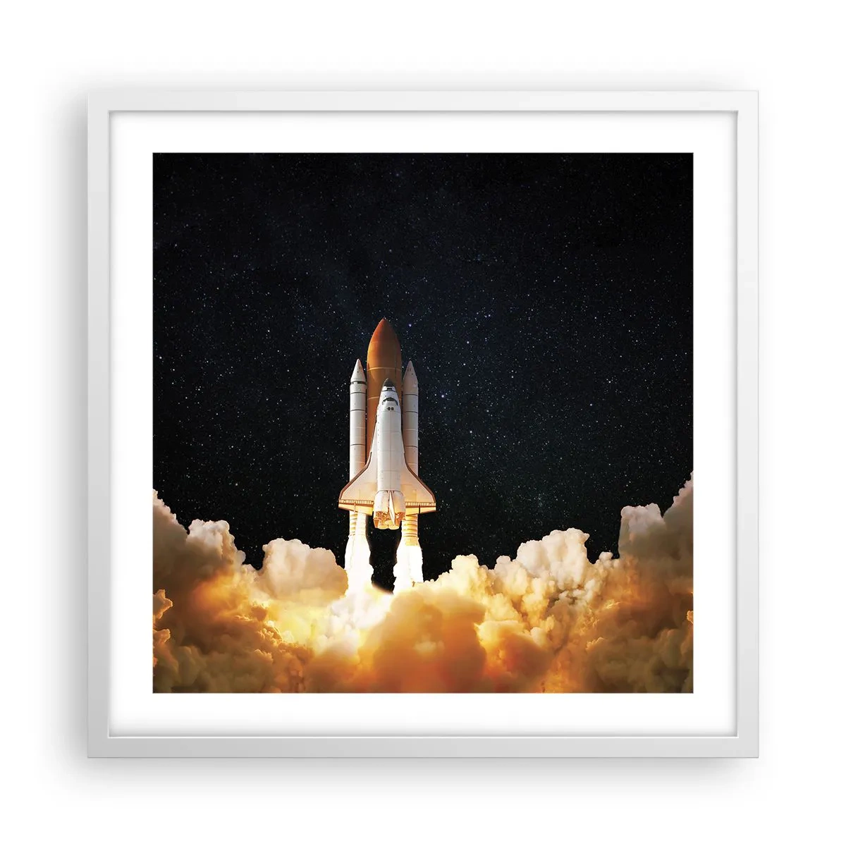 Plakat i hvid ramme - Ad astra! - 50x50 cm