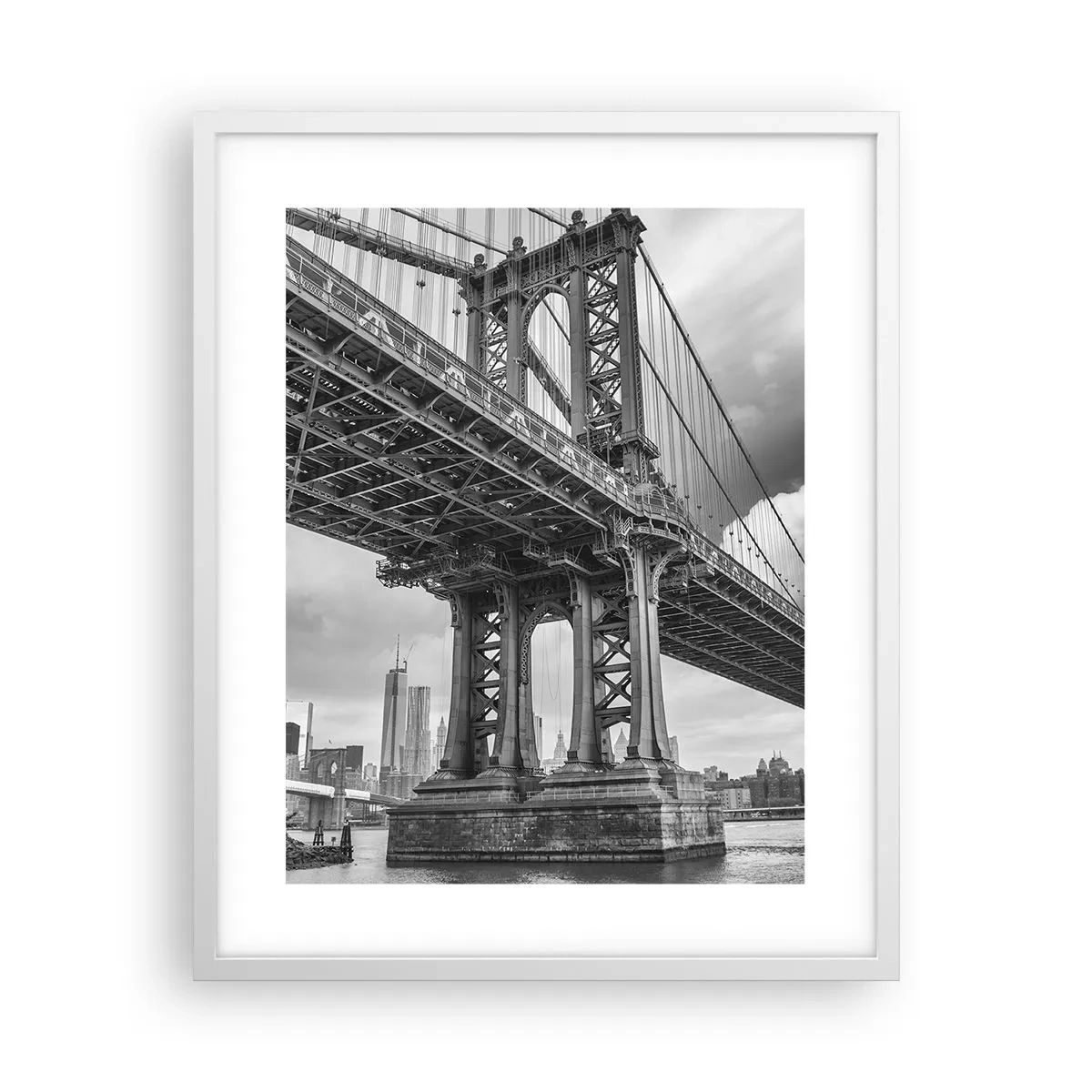 Plakat i hvid ramme - Til byens hjerte - 40x50 cm