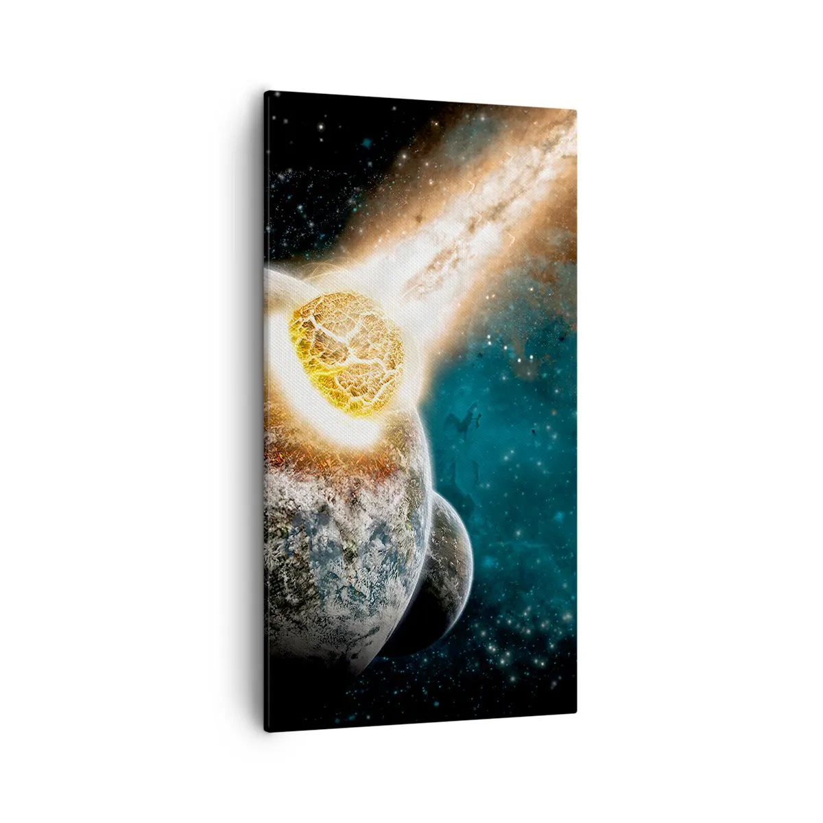 Lærredstryk - Billede på lærred - Udslettelse eller fødsel? - 55x100 cm