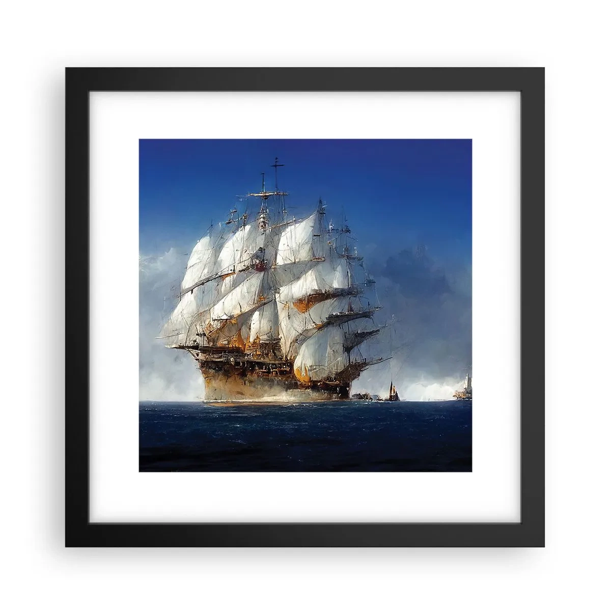 Plakat i sort ramme - Den store herlighed! - 30x30 cm
