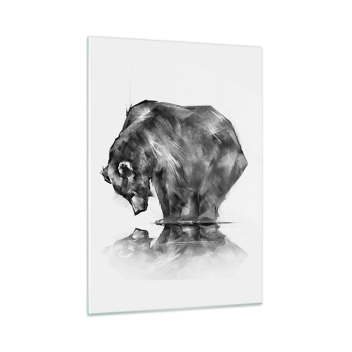 Billede på glas - Dejligt at se nogen tæt på - 50x70 cm