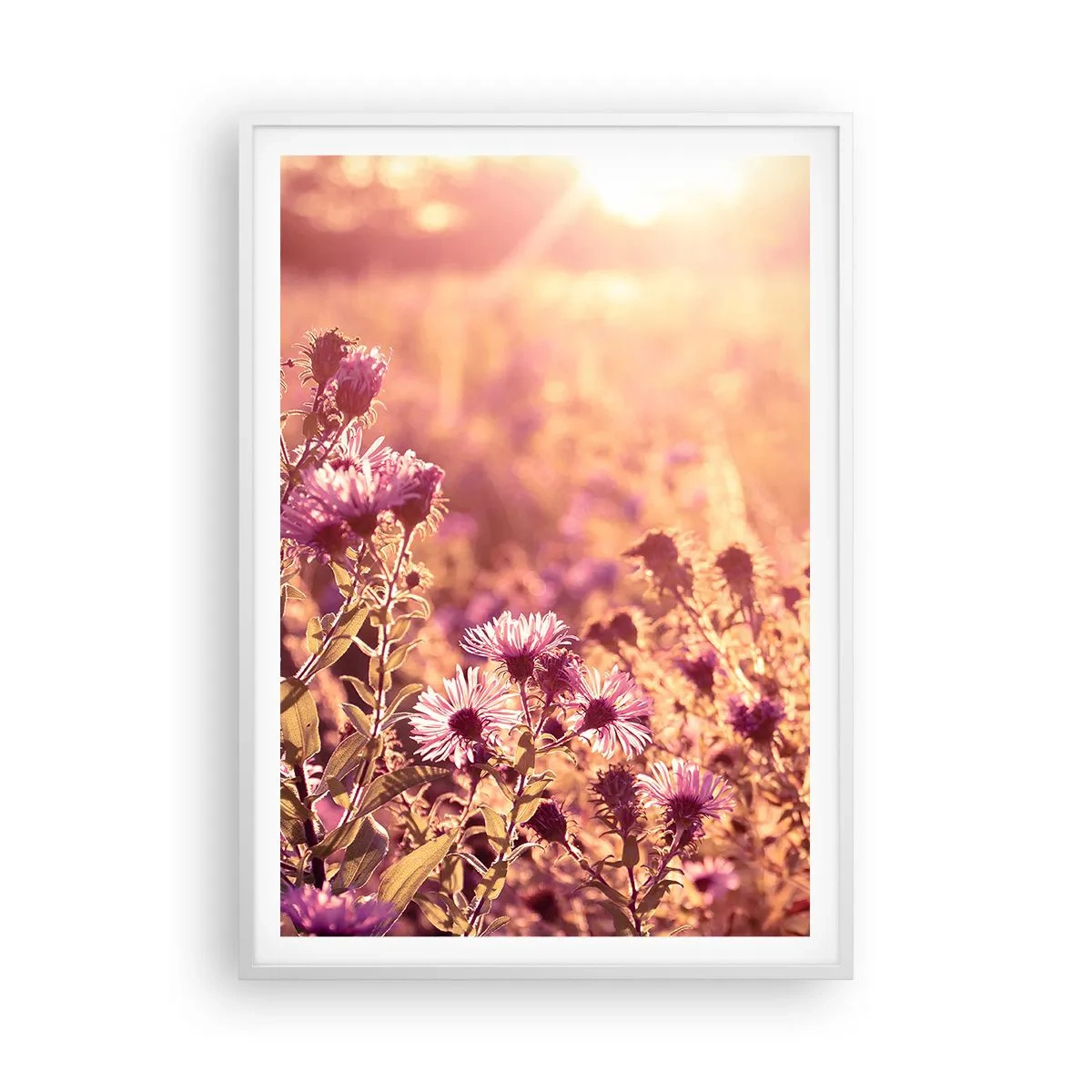 Plakat i hvid ramme - Før sommeren er forbi - 70x100 cm