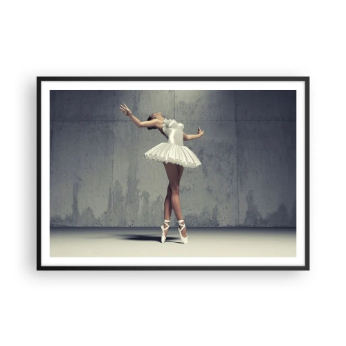 Plakat i sort ramme - Let som en fugl - 100x70 cm