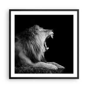 Plakat i sort ramme - Uden tvivl - 60x60 cm