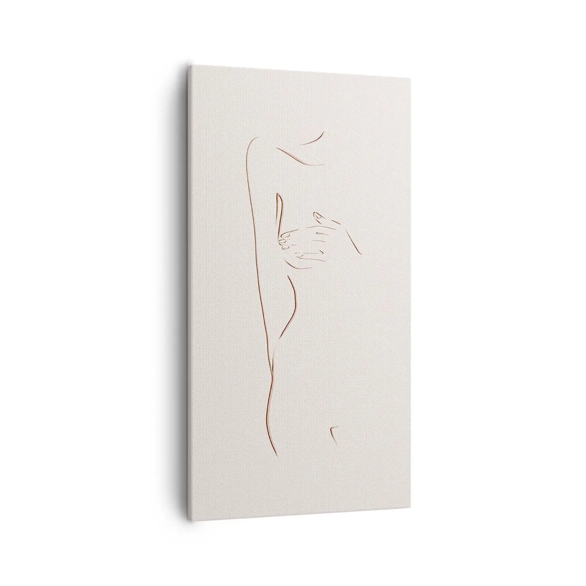 Lærredstryk - Billede på lærred - Begærets form - 55x100 cm