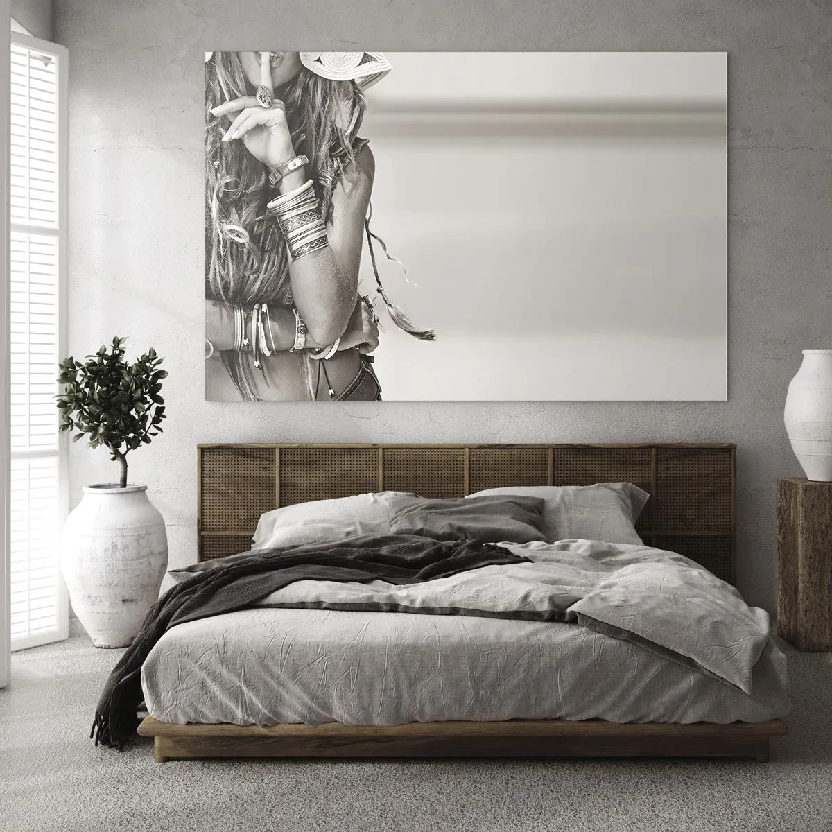 Billede på glas - Som en pige - 100x70 cm