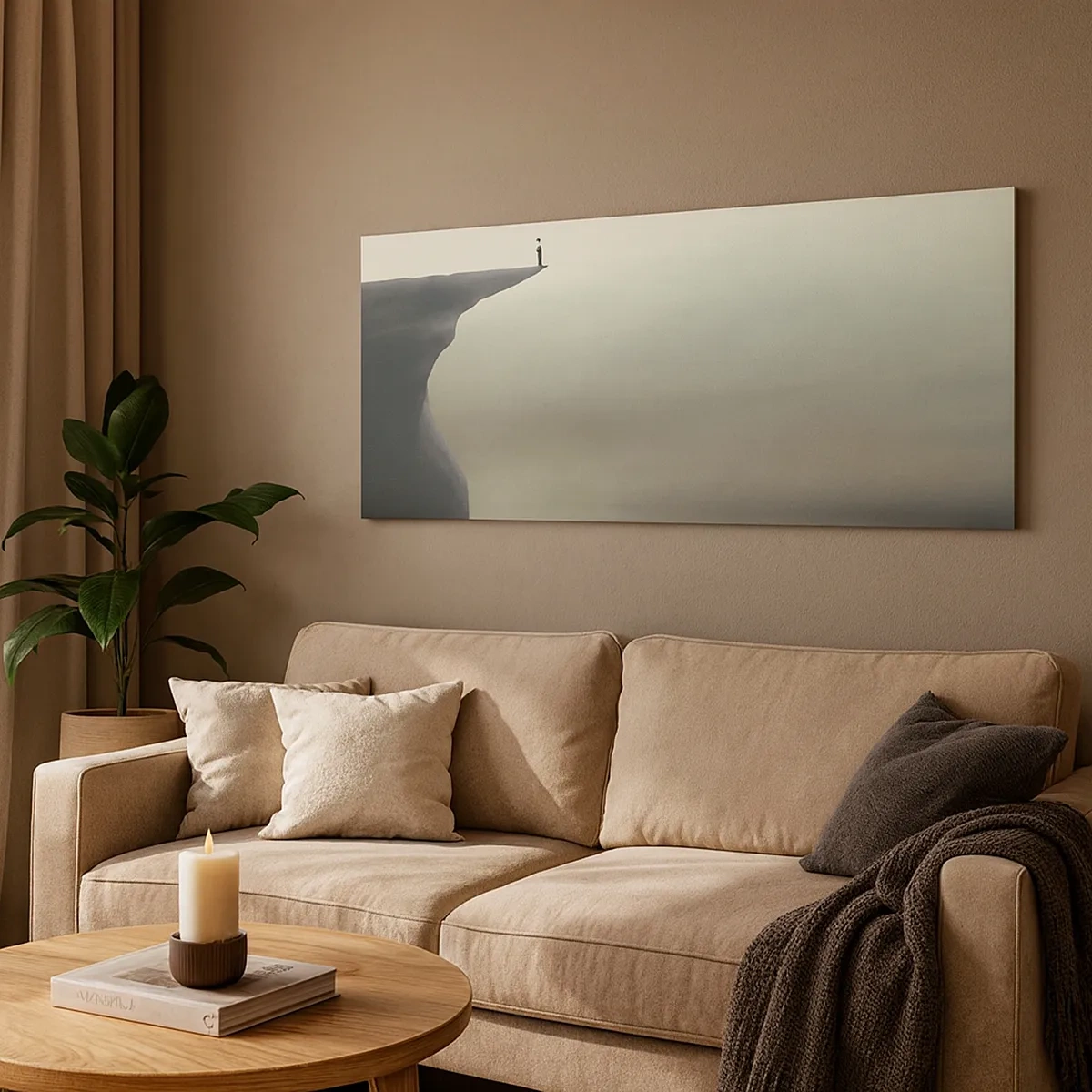 Lærredstryk - Billede på lærred - Opad, selvfølgelig! - 30x30 cm