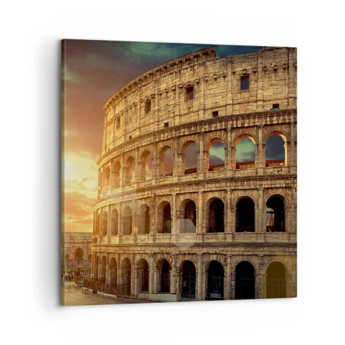 Lærredstryk - Billede på lærred - Kolossalt indtryk - 60x60 cm