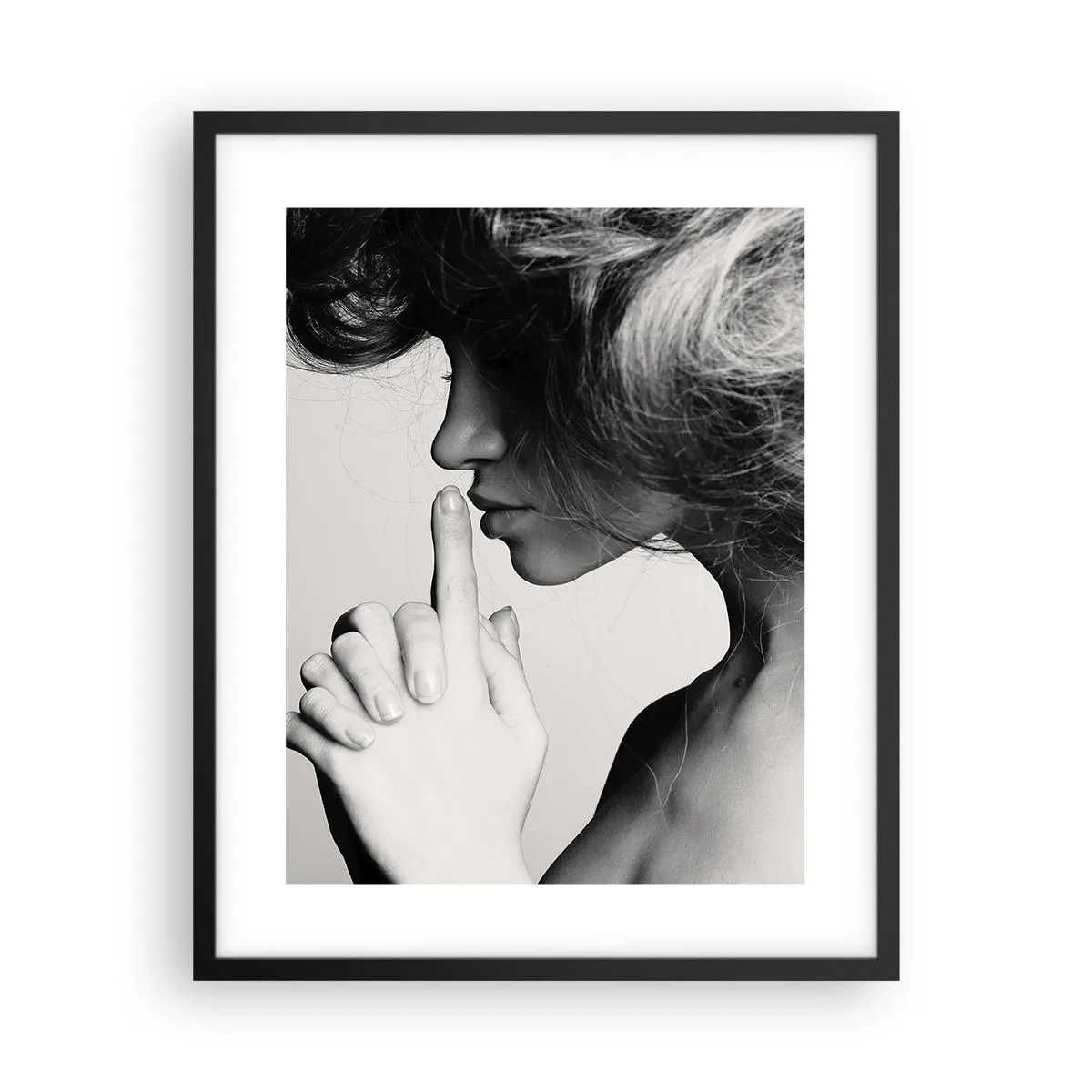 Plakat i sort ramme - Lyt til sig selv - 40x50 cm