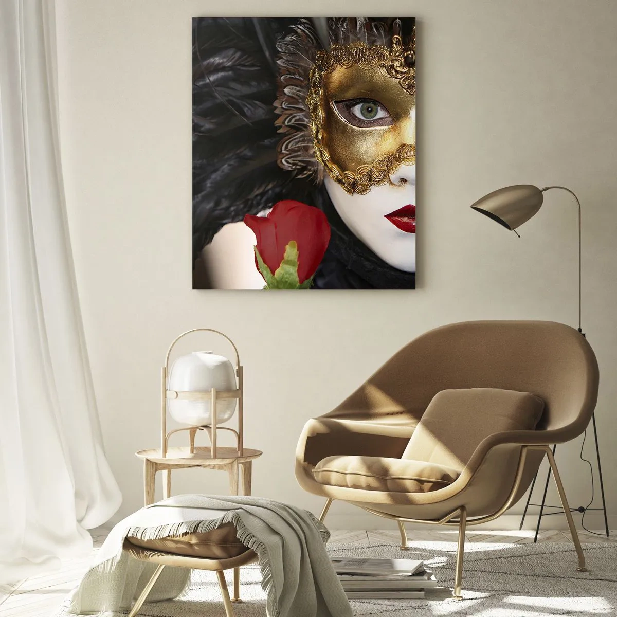 Billede på glas - Fordi livet er et stort bal - 80x120 cm