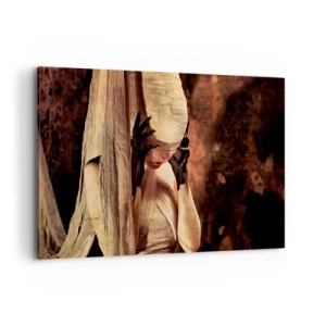 Lærredstryk - Billede på lærred - Mellem godt og ondt - 120x80 cm