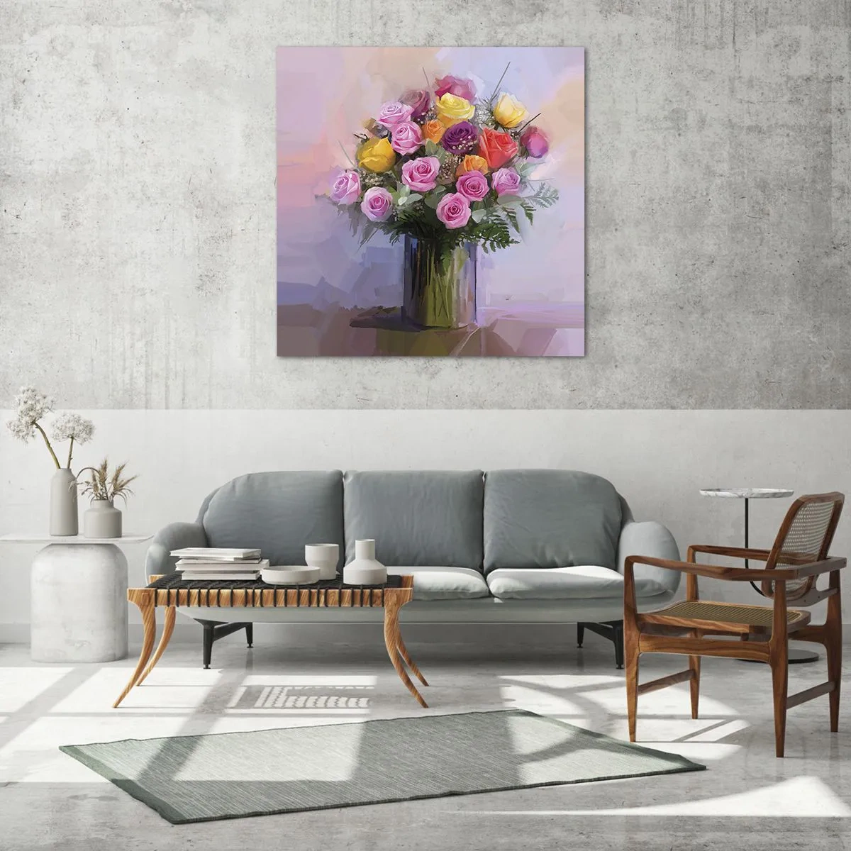 Billede på glas - Bevaret skønhed - 60x60 cm