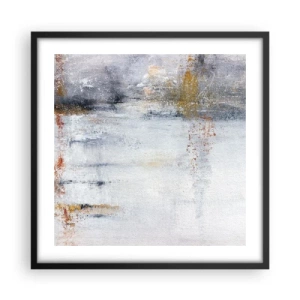 Plakat i sort ramme - Bag lufttæppet - 50x50 cm