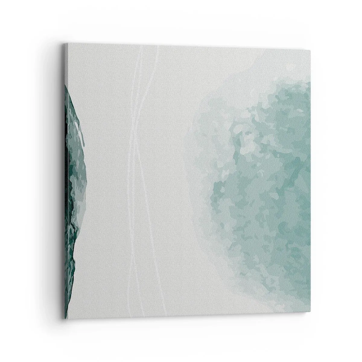 Lærredstryk - Billede på lærred - Et møde med tåge - 70x70 cm