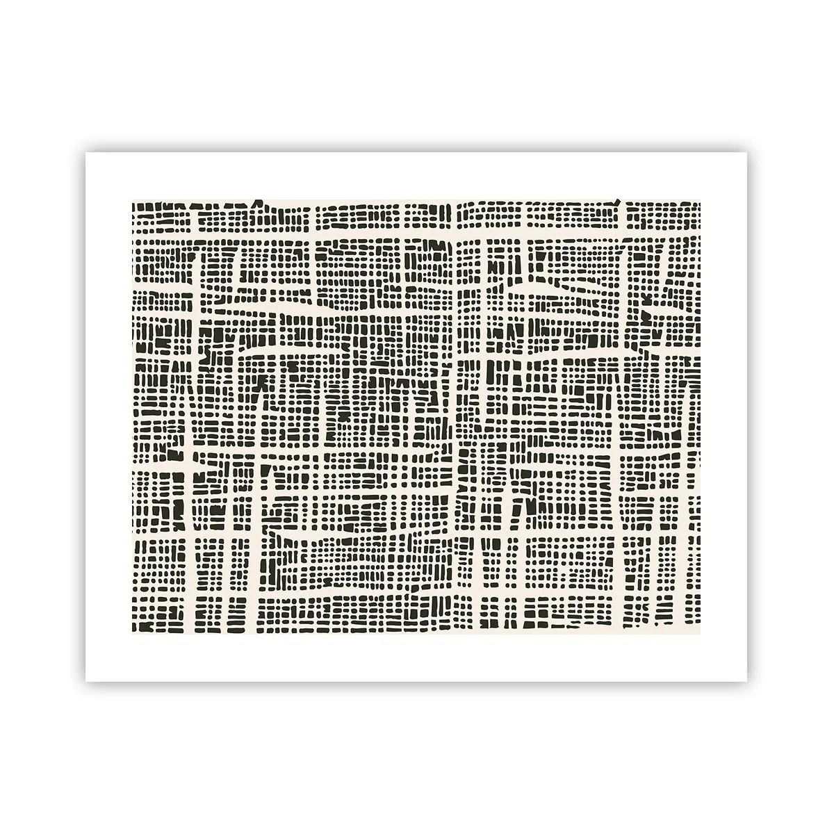 Plakat - En sammensætning vævet - 50x40 cm