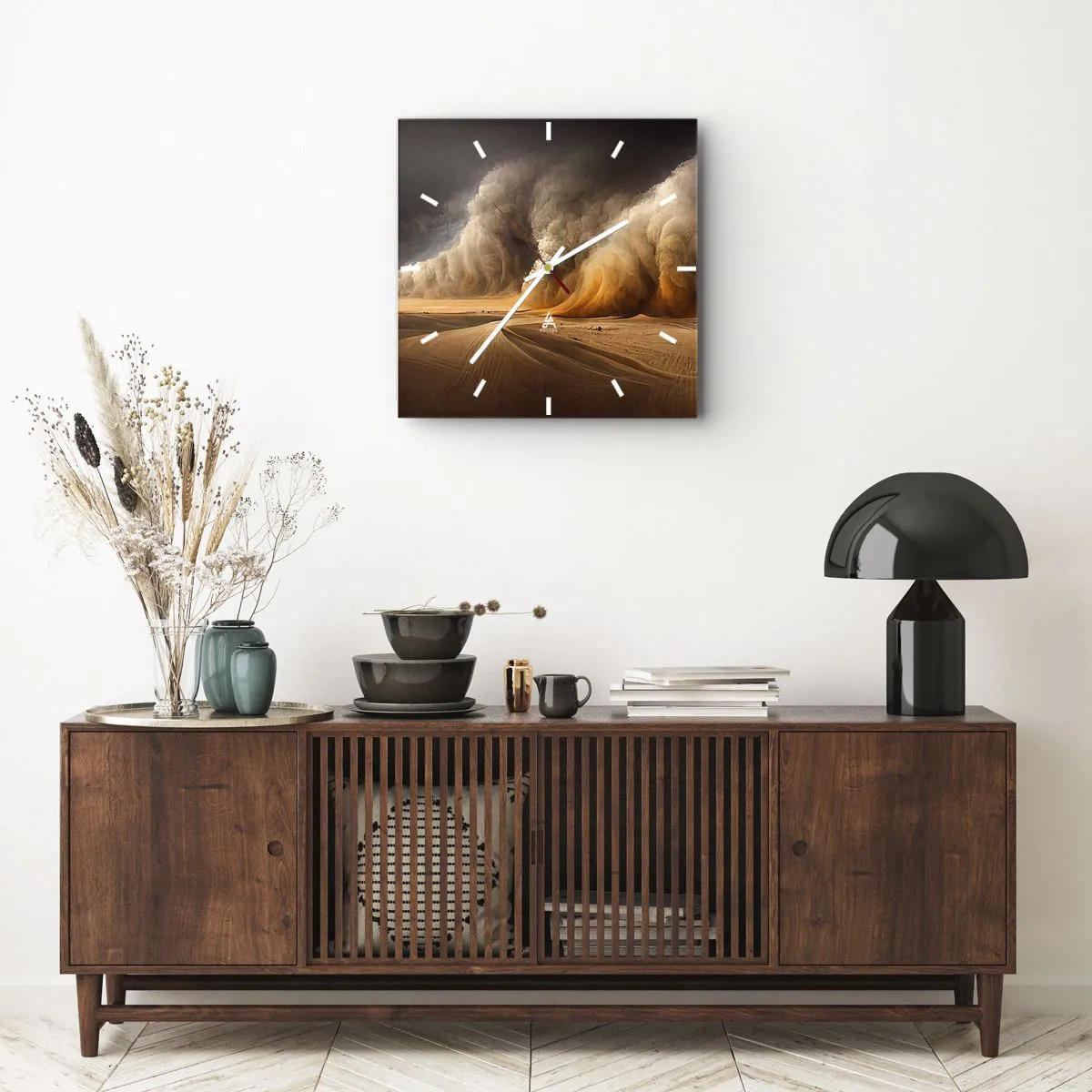 Vægur, Uret - Ørkenens vrede - 40x40 cm