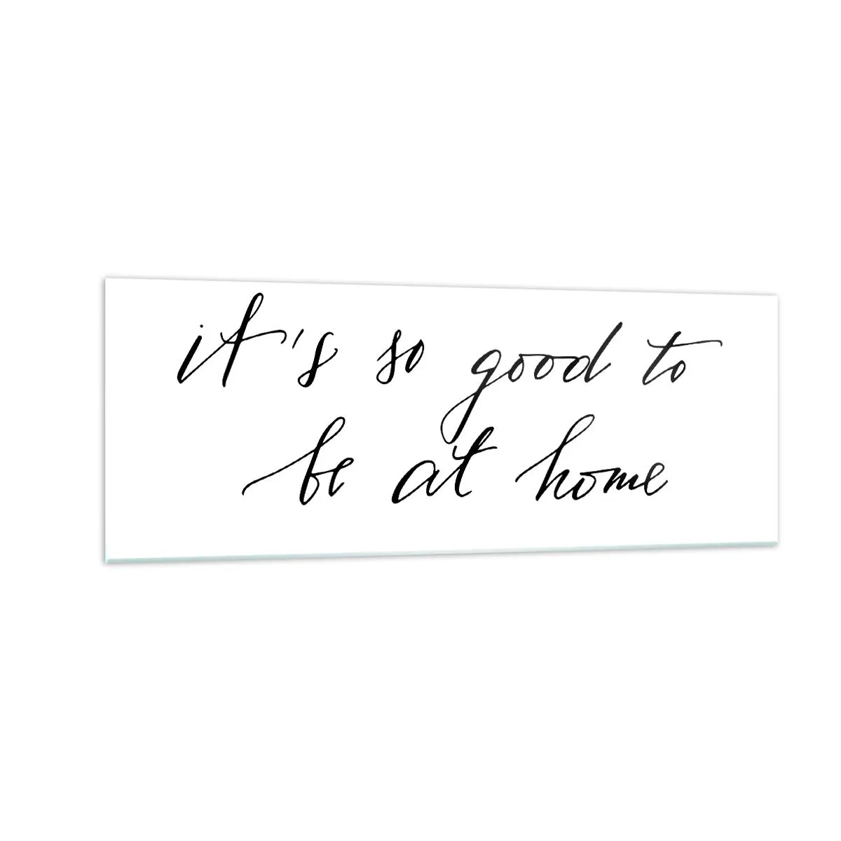 Billede på glas - Hele sandheden - 140x50 cm