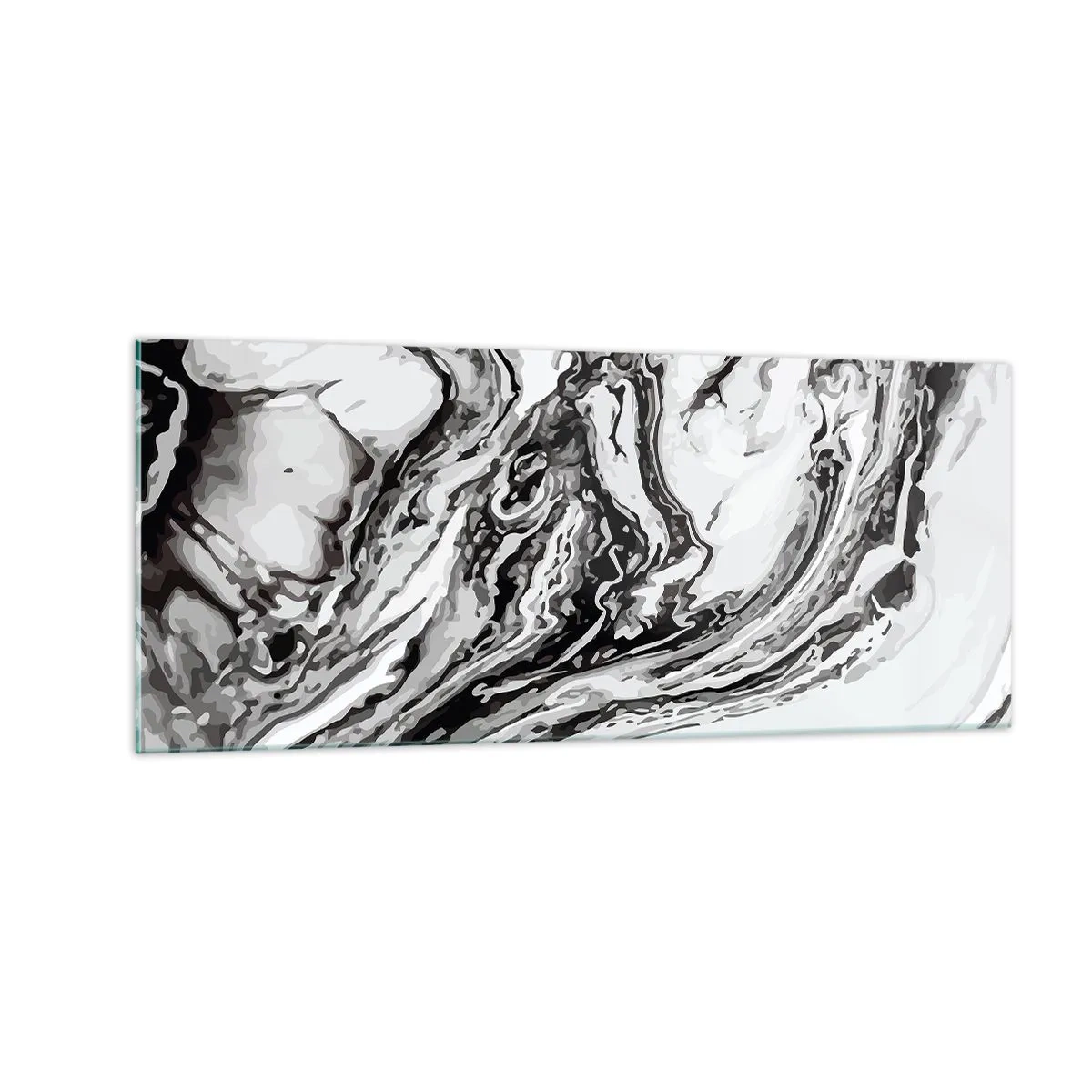 Billede på glas - I begyndelsen var det kaos - 100x40 cm