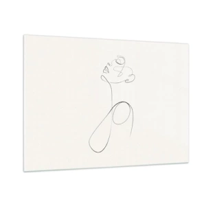 Billede på glas - Sløjfet i drømme - 100x70 cm