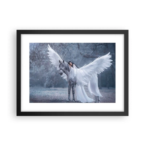 Plakat i sort ramme - Inspireret øjeblik - 40x30 cm