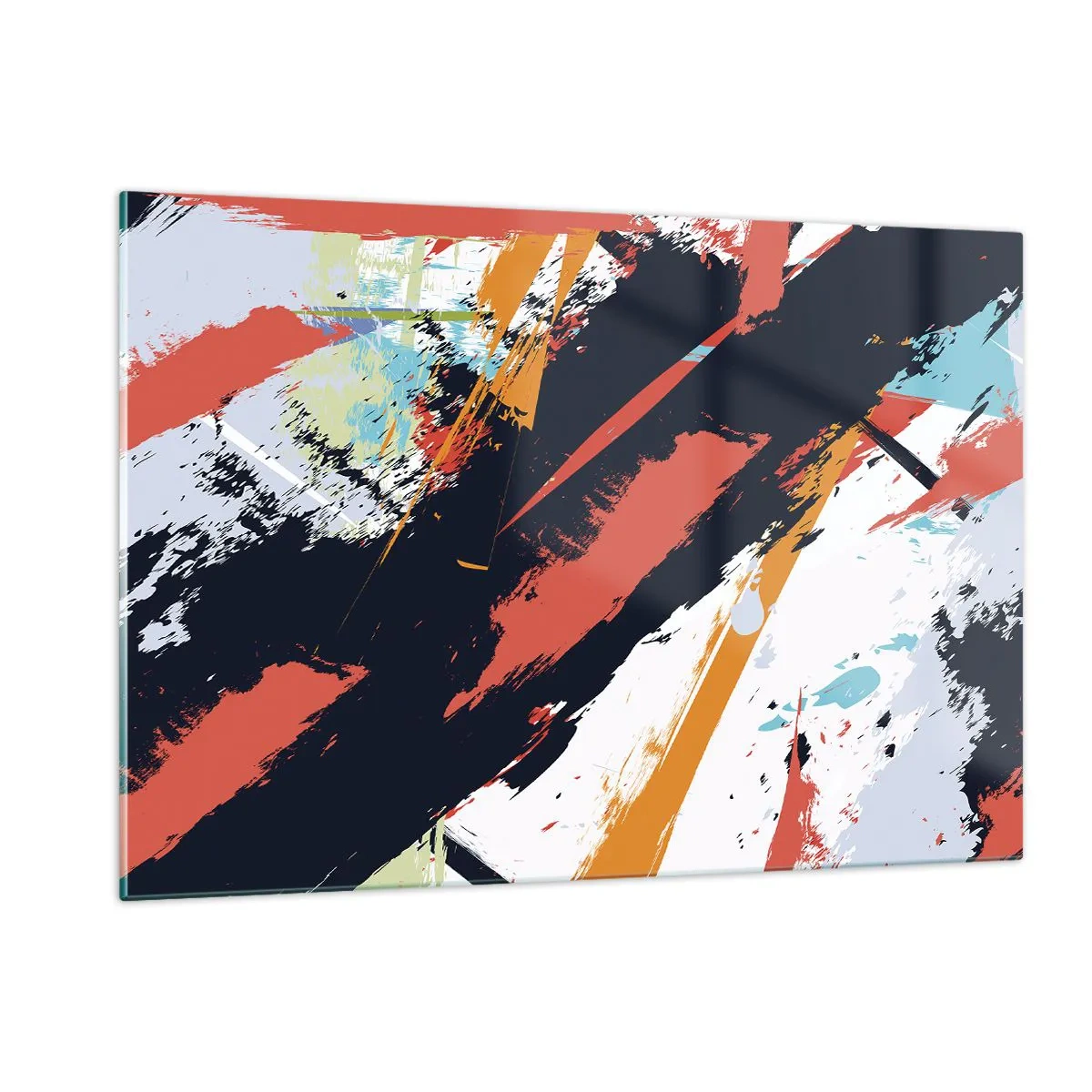 Billede på glas - Dynamisk sammensætning - 120x80 cm