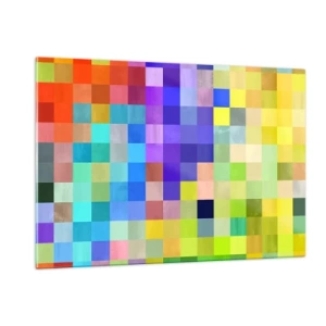 Billede på glas - Alle er forskellige, alle er lige - 120x80 cm