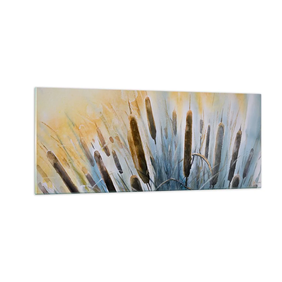 Billede på glas - Vandets kulde, solens varme - 100x40 cm