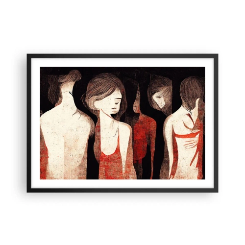 Plakat i sort ramme - Mørkets madonnaer - 70x50 cm