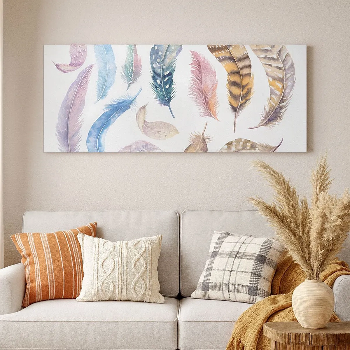 Lærredstryk - Billede på lærred - Letvægts, farverig og flerfarvet - 100x40 cm