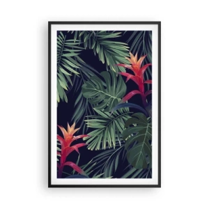 Plakat i sort ramme - Brænd i grønt - 61x91 cm