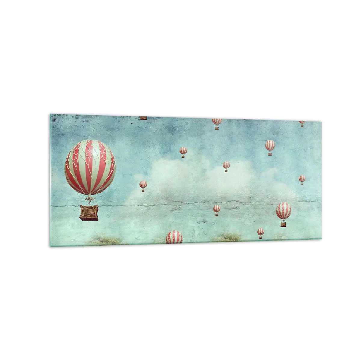 Billede på glas - Fri fra livets travlhed og travlhed - 120x50 cm