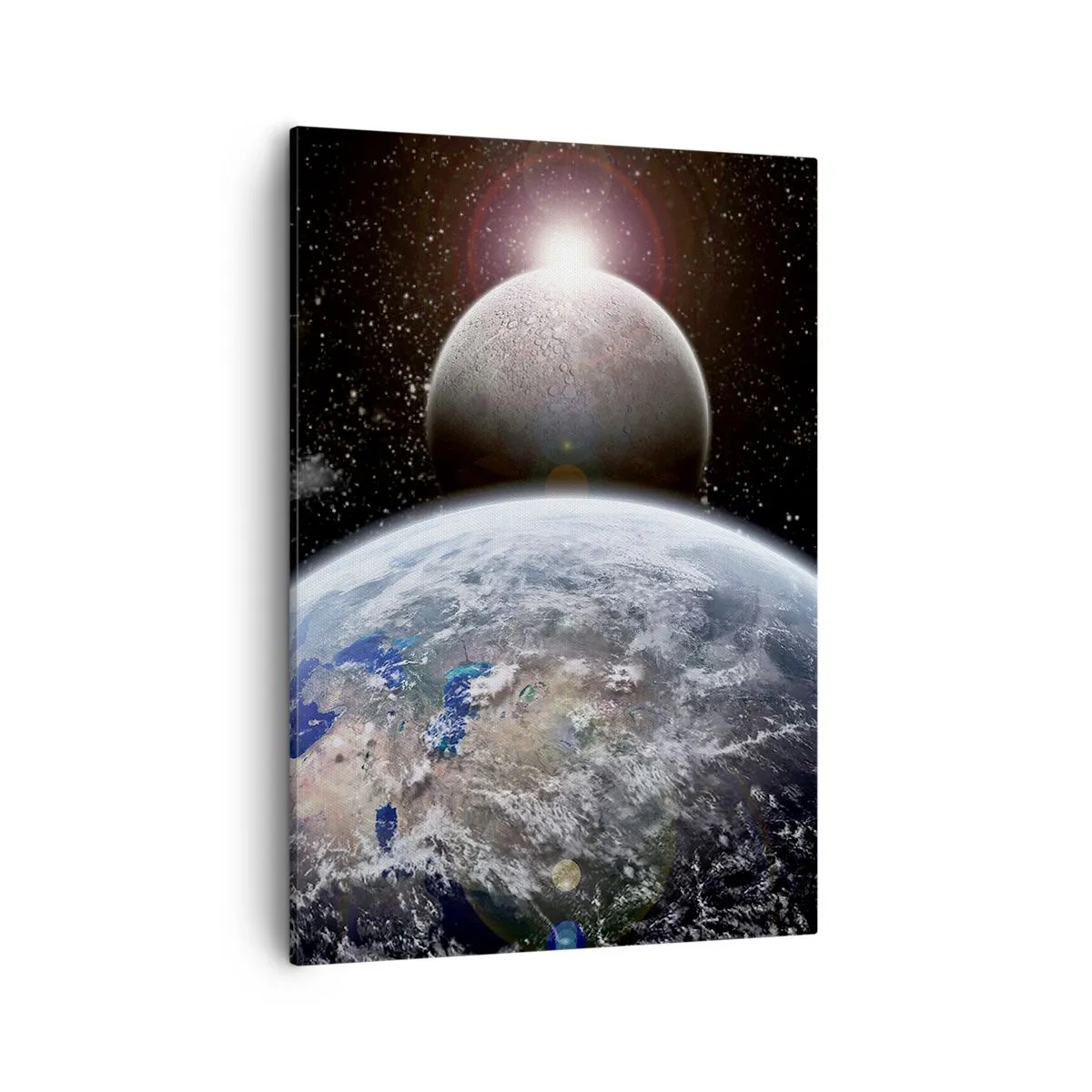 Lærredstryk - Billede på lærred - Kosmisk landskab - solopgang - 50x70 cm