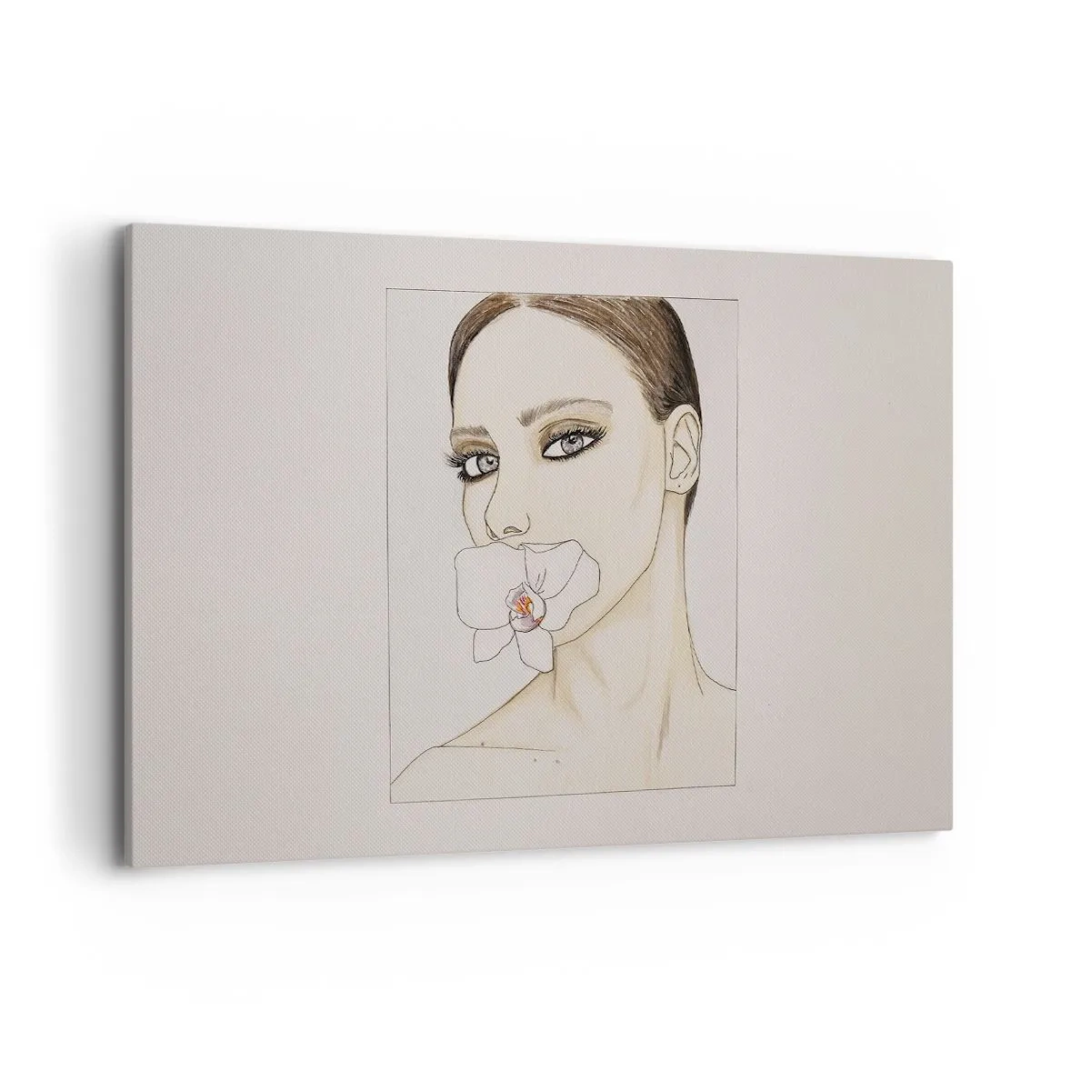 Lærredstryk - Billede på lærred - Et symbol på elegance og skønhed - 120x80 cm