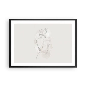 Plakat i sort ramme - Som et følsomt instrument - 70x50 cm