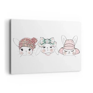 Lærredstryk - Billede på lærred - Eftertænksom, trist, glad - 100x70 cm