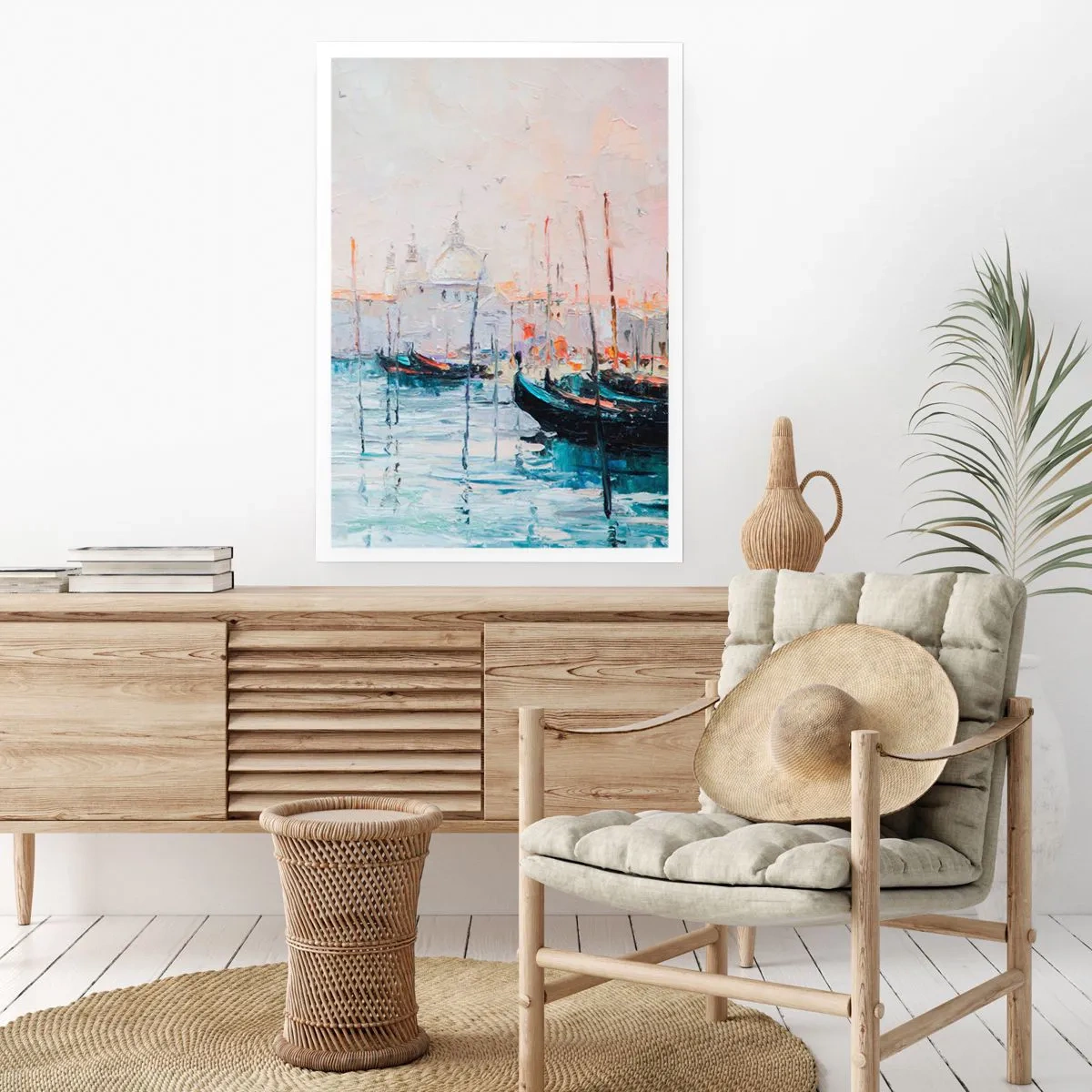 Plakat - Bag vandet, bag tågen, bag tågen - 30x40 cm