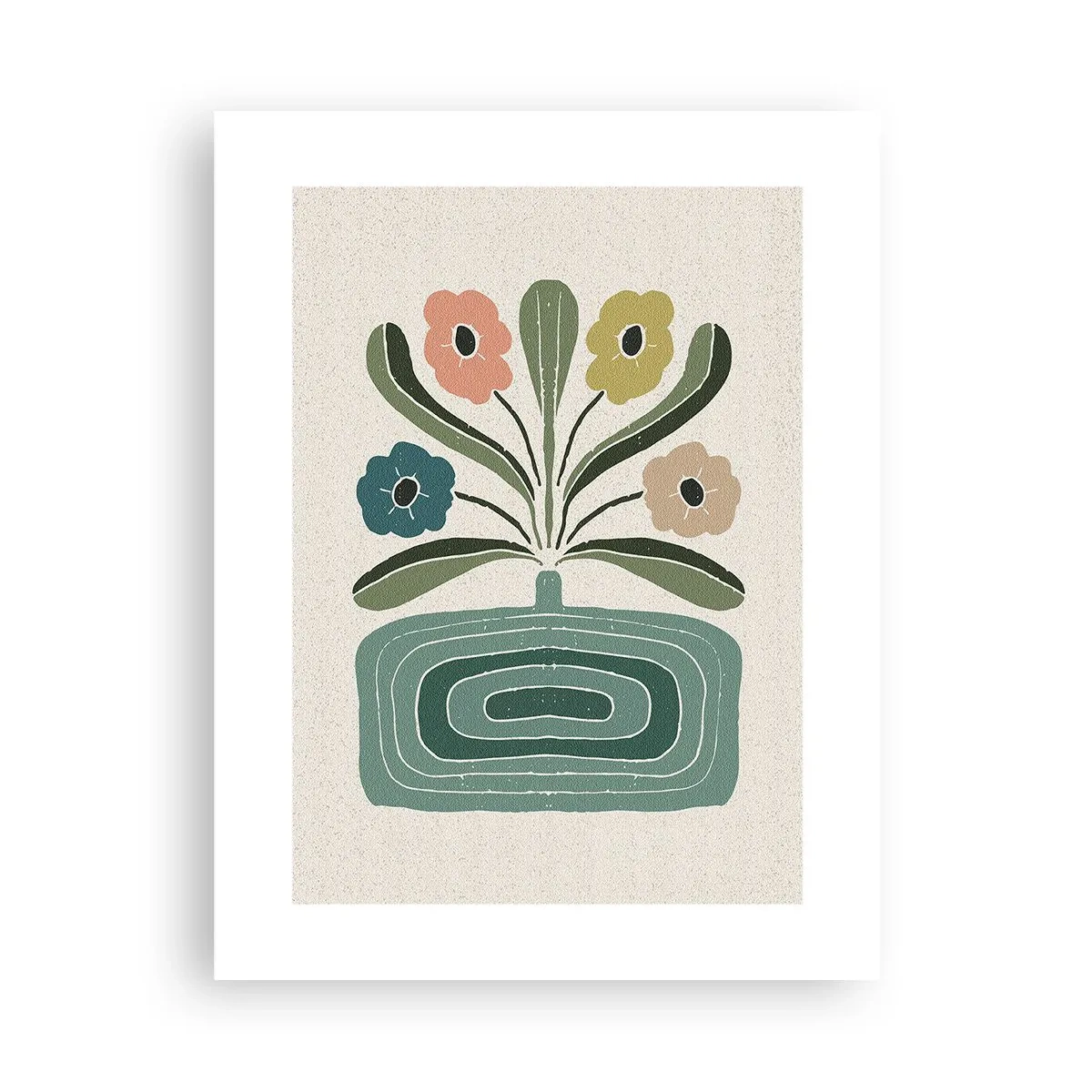 Plakat - Symmetrisk buket - 30x40 cm