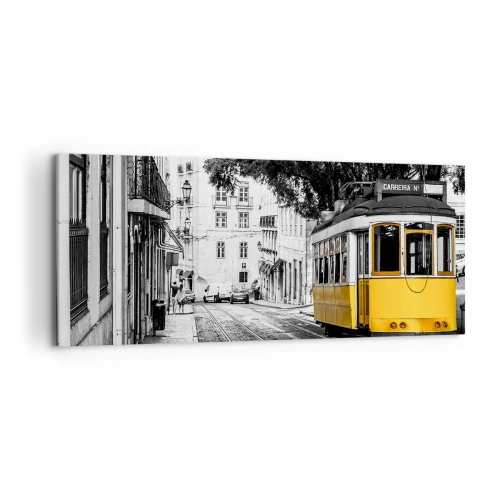 Lærredstryk - Billede på lærred - Og en fado i baggrunden - 120x50 cm