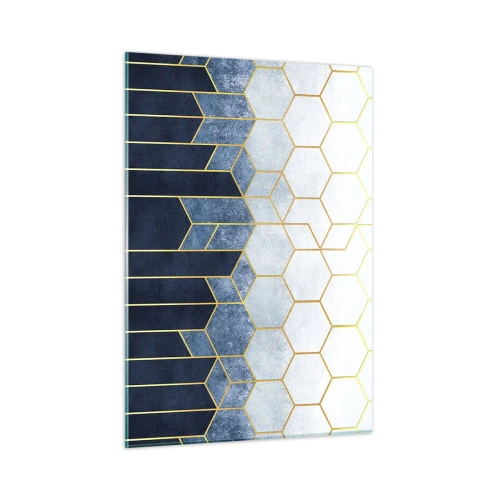 Billede på glas - Komposition i synkoperet rytme - 50x70 cm