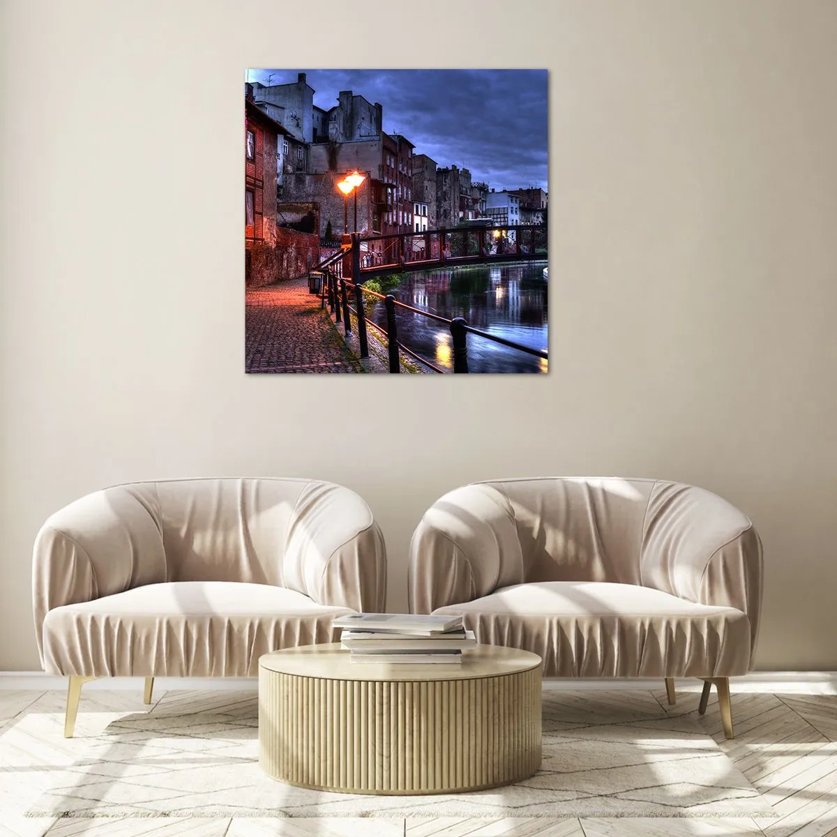 Billede på glas - Du kendte ikke Bydgoszcz på denne måde - 50x50 cm