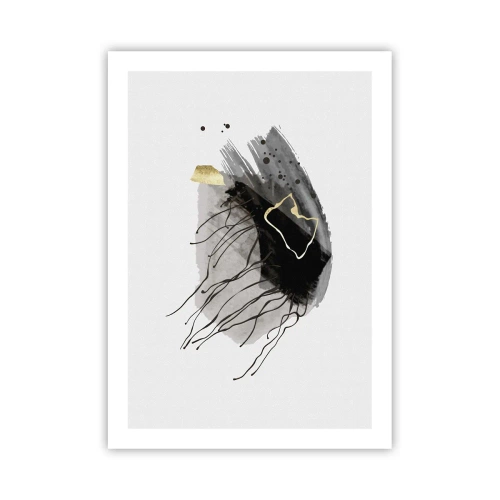 Plakat - I sort og guld - 50x70 cm
