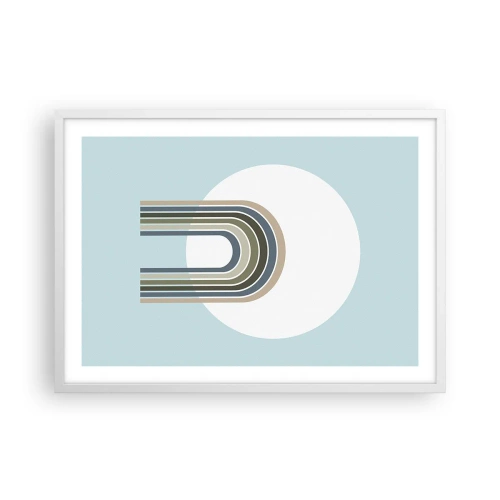 Plakat i hvid ramme - Uimodståelig tiltrækningskraft - 70x50 cm