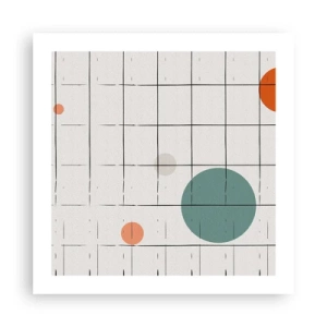 Plakat - Fanget i en fælde. Os eller dem? - 50x50 cm