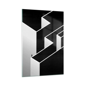 Billede på glas - Ensomhed på toppen - 70x100 cm