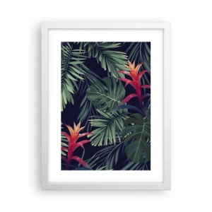 Plakat i hvid ramme - Brænd i grønt - 30x40 cm