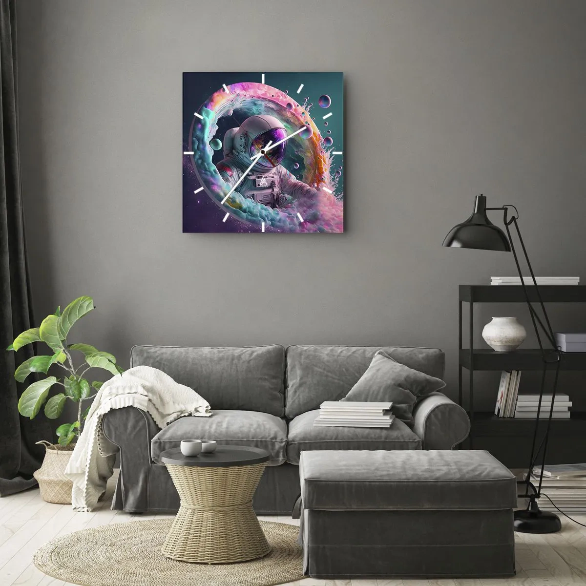 Vægur, Uret - Stjerneport - 40x40 cm